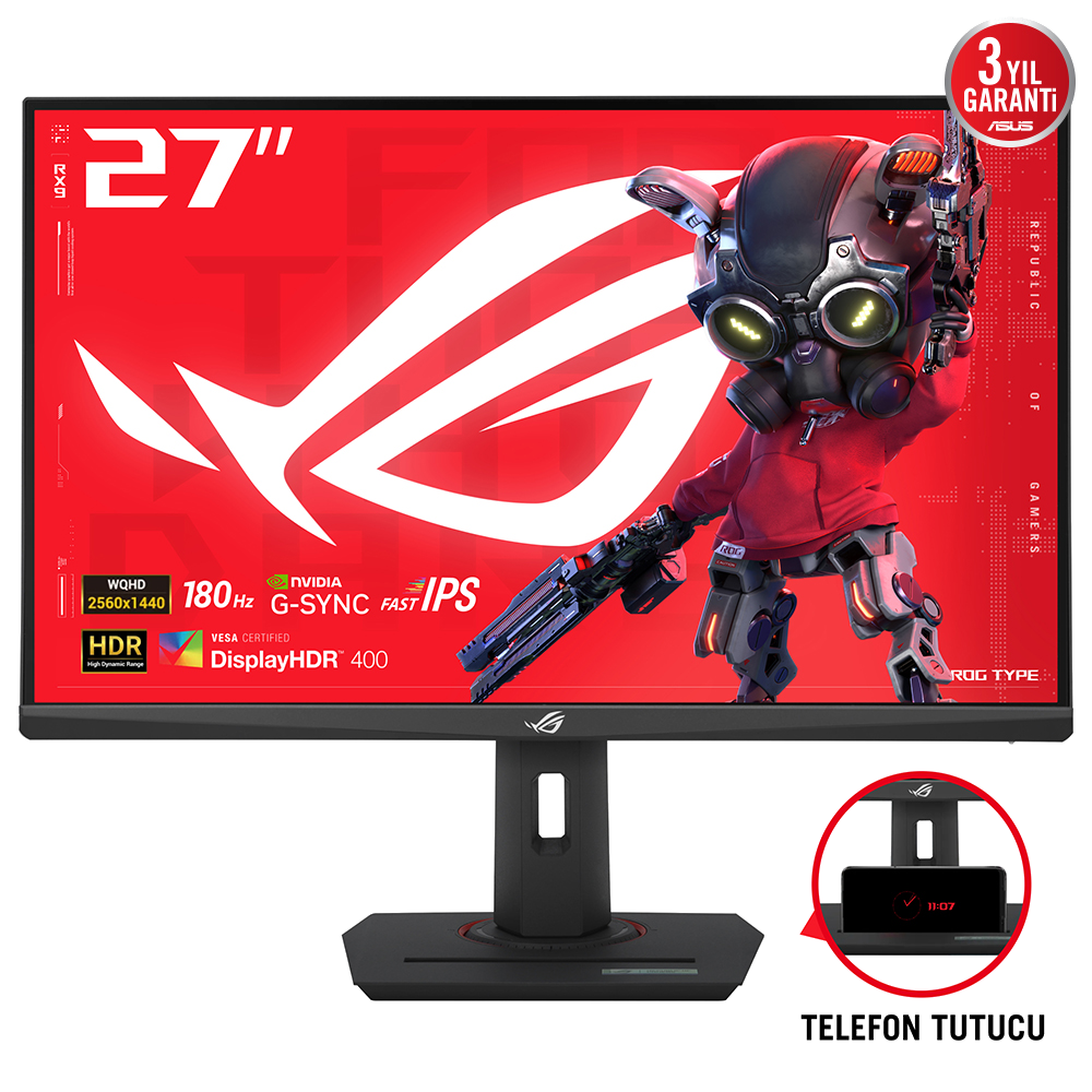 asus 27インチ　wqhd ASUS Rog Strix XG27ACS 27 inç QHD 2K 180Hz 1ms Freesync/G-Sync