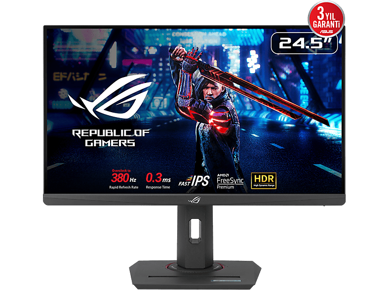 ASUS Rog Strix XG27UCS 27 inç 160Hz 1ms Freesync/G-Sync 4K UHD IPS Pivot Gaming Monitör Siyah