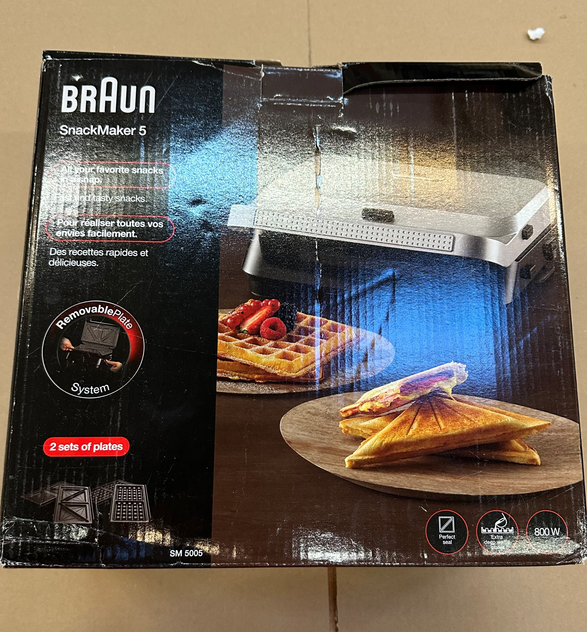 OUTLET - Opiekacz BRAUN SM5005 2w1