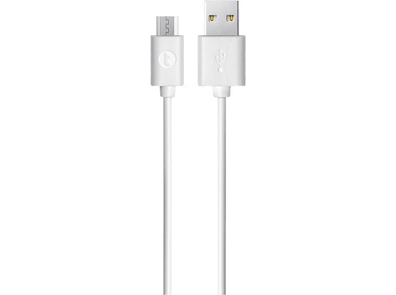 TTEC Taks USB-A - Micro USB Data Kablosu Beyaz