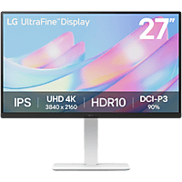 MediaMarkt LG UltraFine 27US550-W.AEU - 27 inch - 3840 x 2160 (Ultra HD 4K) - IPS-paneel - in hoogte verstelbaar aanbieding