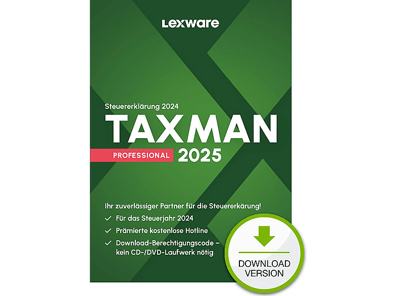 TAXMAN professional 2025 1 Platz Lizenz - [PC]