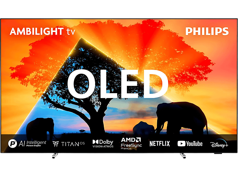 PHILIPS 55OLED759/12 55 inç 139 Ekran Uydu Alıcılı Smart 4K UHD Dolby Vision Dolby Atmos Titan OS Ambilight TV