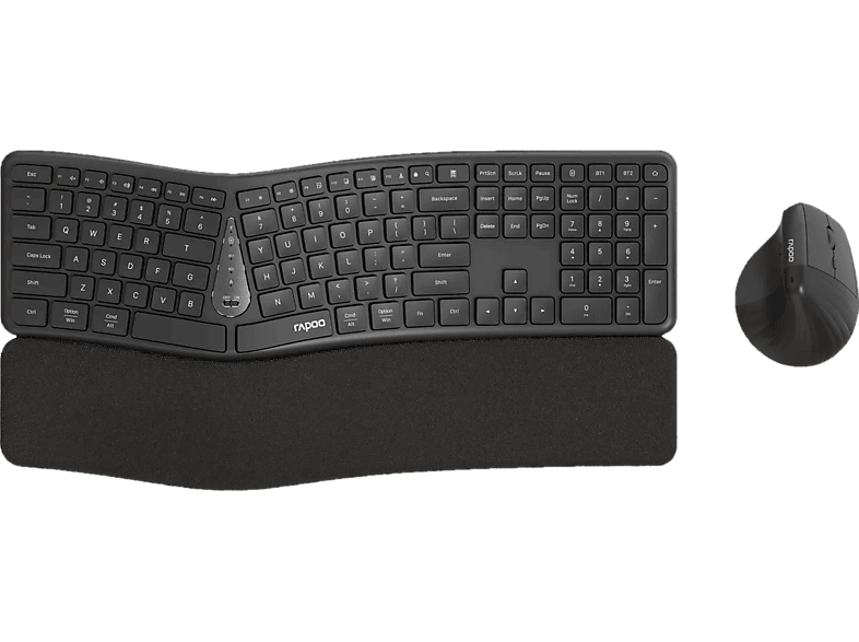 RAPOO 8810M, Tastatur + Maus, Kabellos, Schwarz
