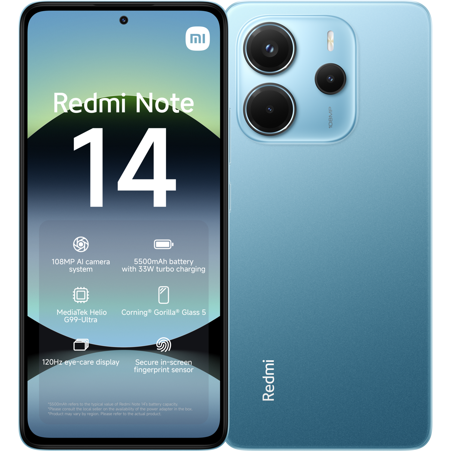Xiaomi Redmi Note 14 - 4g 128gb Ocean Blauw 128 Gb afbeelding