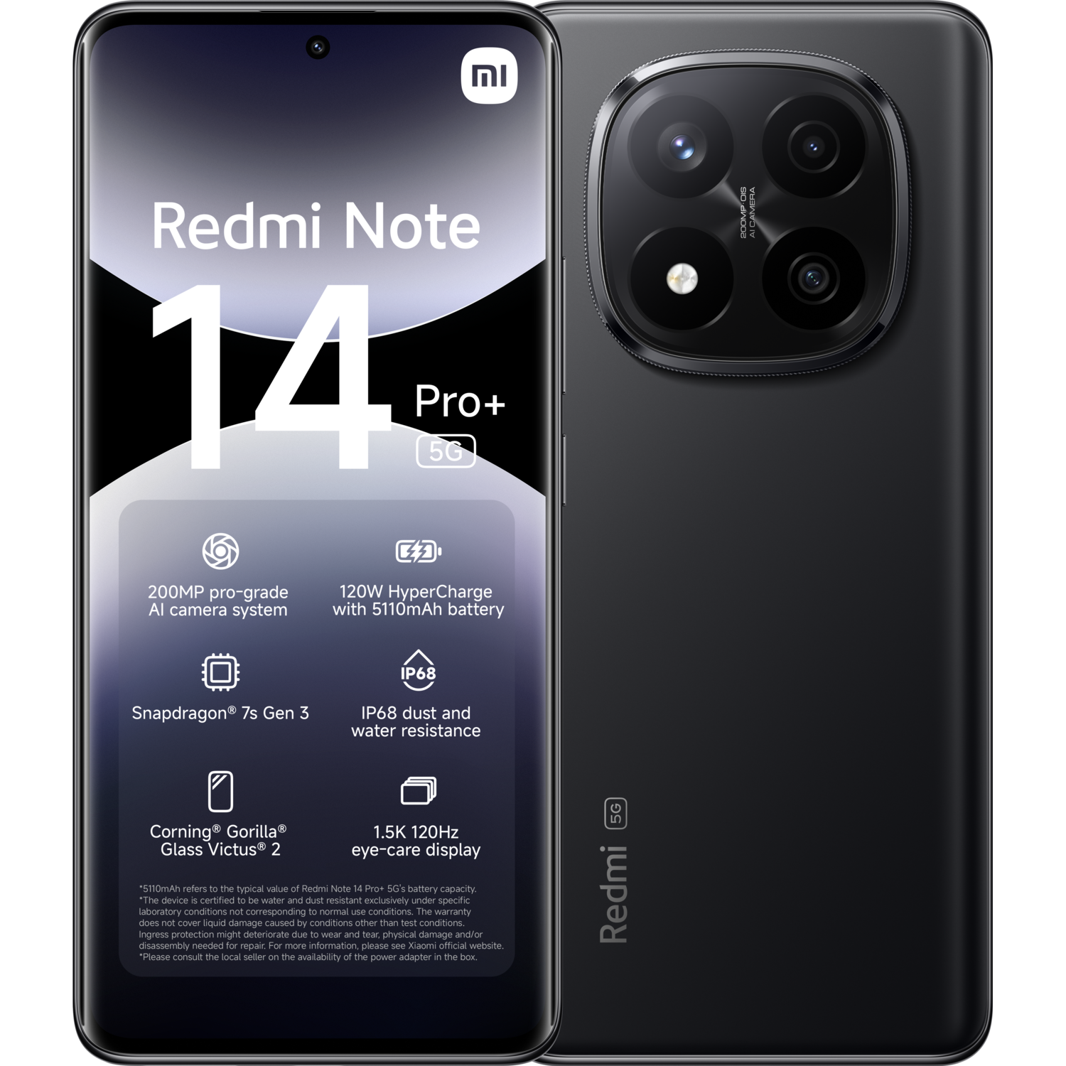 Xiaomi Redmi Note 14 Pro+ - 5g 512gb Midnight Zwart 512 Gb afbeelding