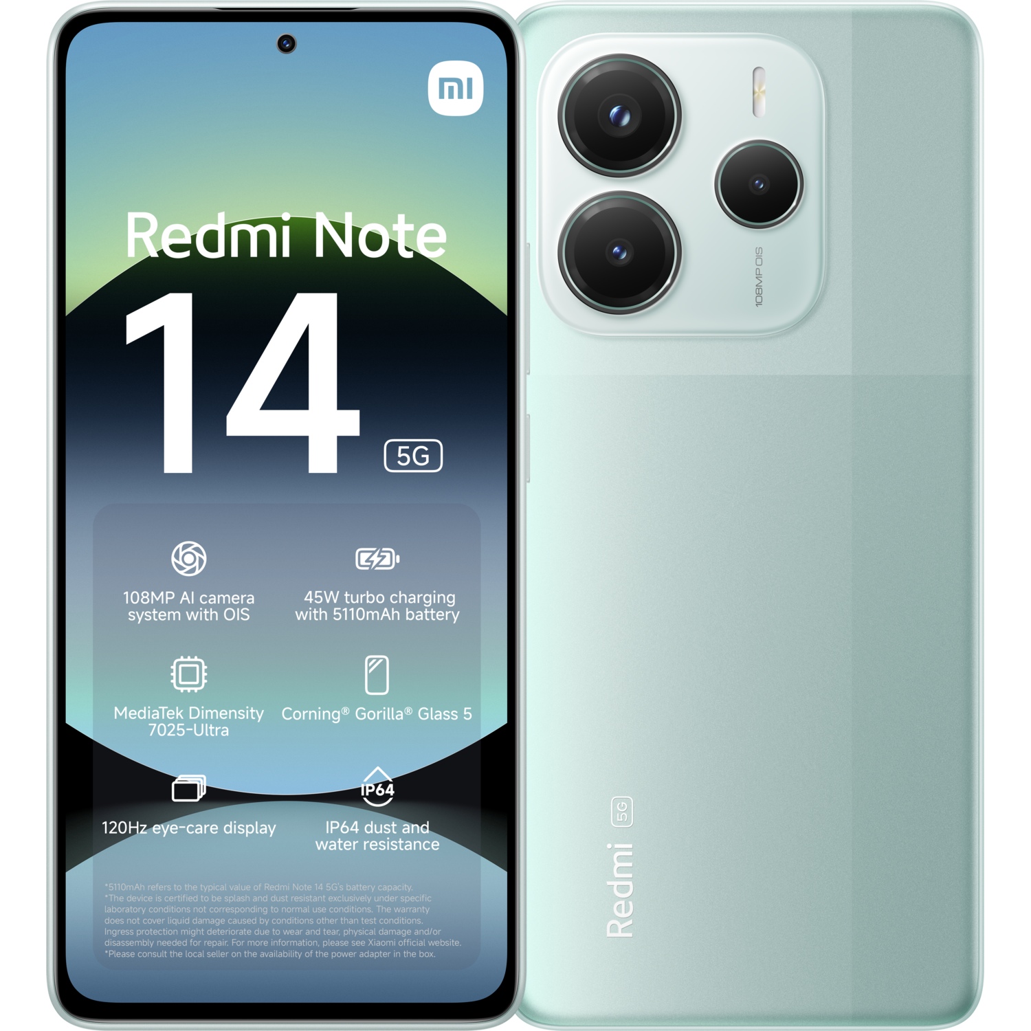 Xiaomi Redmi Note 14 - 5g 256gb Coral Groen 256 Gb