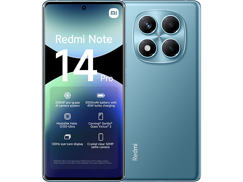 Black Friday deal | XIAOMI Redmi Note 14 Pro | 4G | 256GB - Ocean