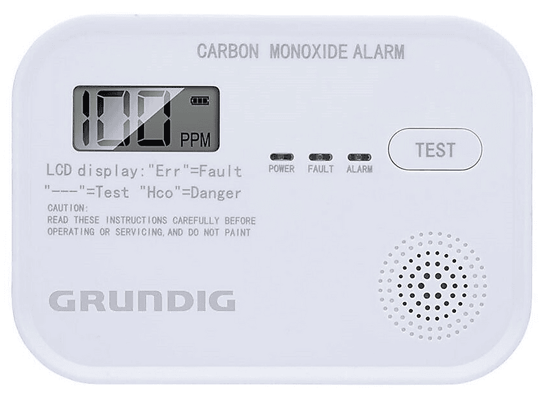 Rilevatore DI Fumo Grundig Rilev. monossido carbonio