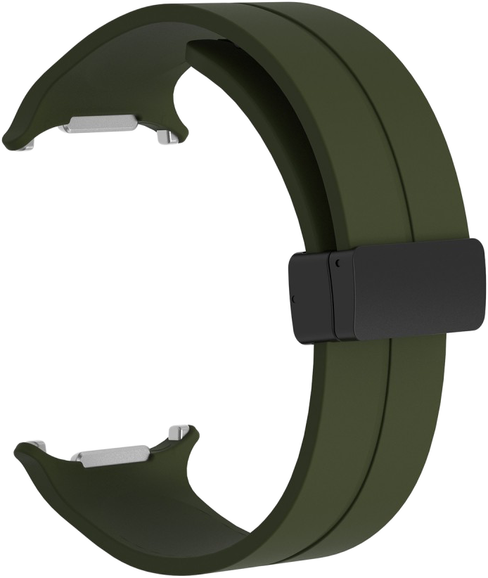 CELLECT Galaxy Watch7 Ultra mágneses szilikon óraszíj, 24mm, sötétzöld (STRAP-WATCH7U-GR)