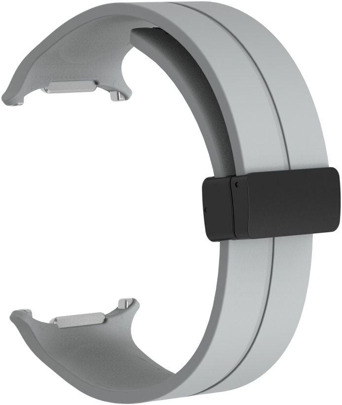 CELLECT Galaxy Watch7 Ultra mágneses szilikon óraszíj, 24mm, világosszürke (STRAP-WATCH7U-GY)