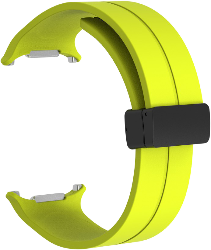 CELLECT Galaxy Watch7 Ultra mágneses szilikon óraszíj, 24mm, neonzöld (STRAP-WATCH7U-NE)