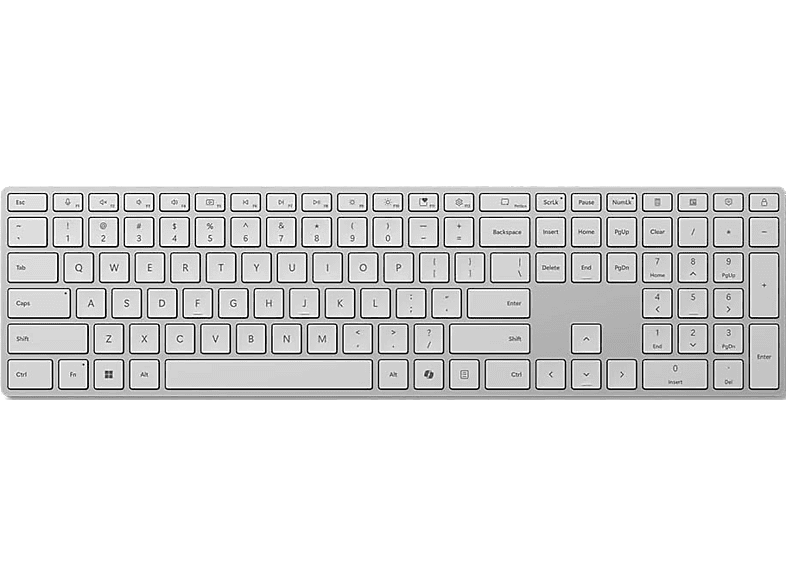 Teclado inalámbrico - Microsoft EP2-040201, Bluetooth, Para Surface, Gris