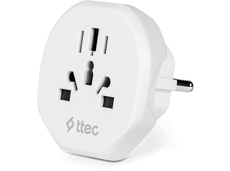 TTEC 2SA01 Dönüştürücü Seyahat Adaptörü Beyaz