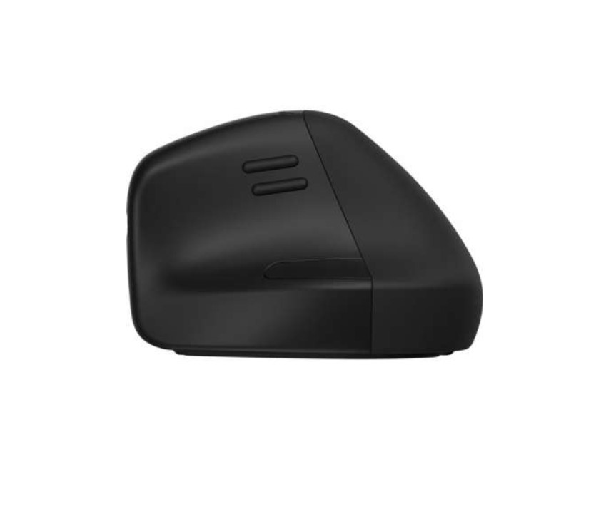 Siyah ergonomik fare. Rahat bir tutuş için kavisli bir tasarıma sahip.