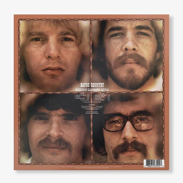 Albumhoes van Creedence Clearwater Revival met bandleden.
