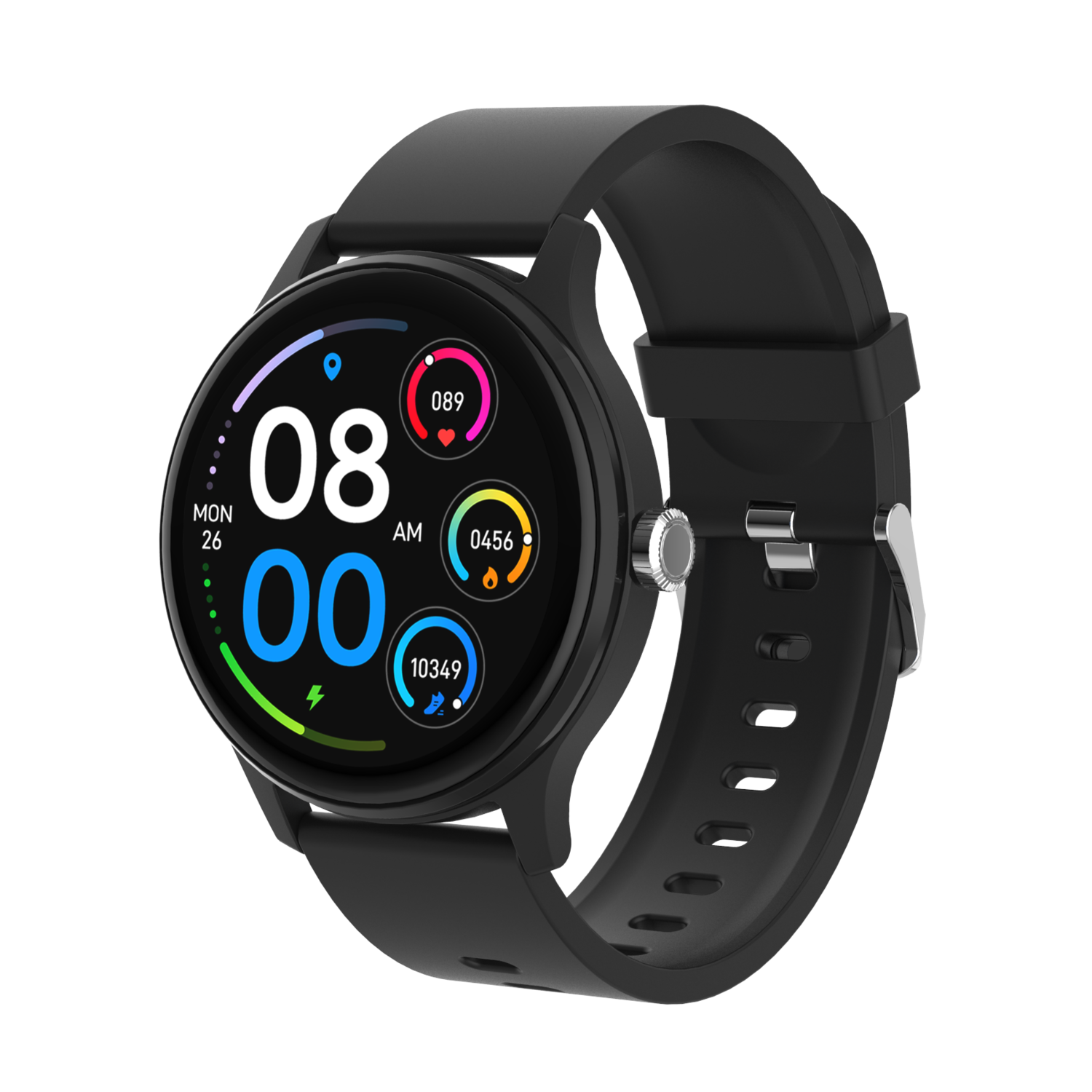 Peaq PSw 100-bk Smartwatch Zwart