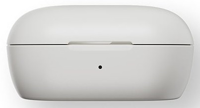 Biała i jasnoszara obudowa z lekkim zakrzywieniem. Obudowa jest zamknięta.