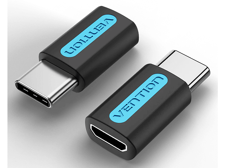 VENTION adapter, USB-C 2.0/M - micro USB-B 2.0/F, fekete (CDXB0)