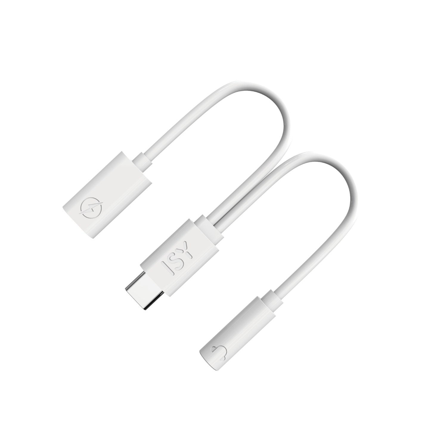 ISY IKA 1001 USB-C naar Audio en USB-C Adapter afbeelding