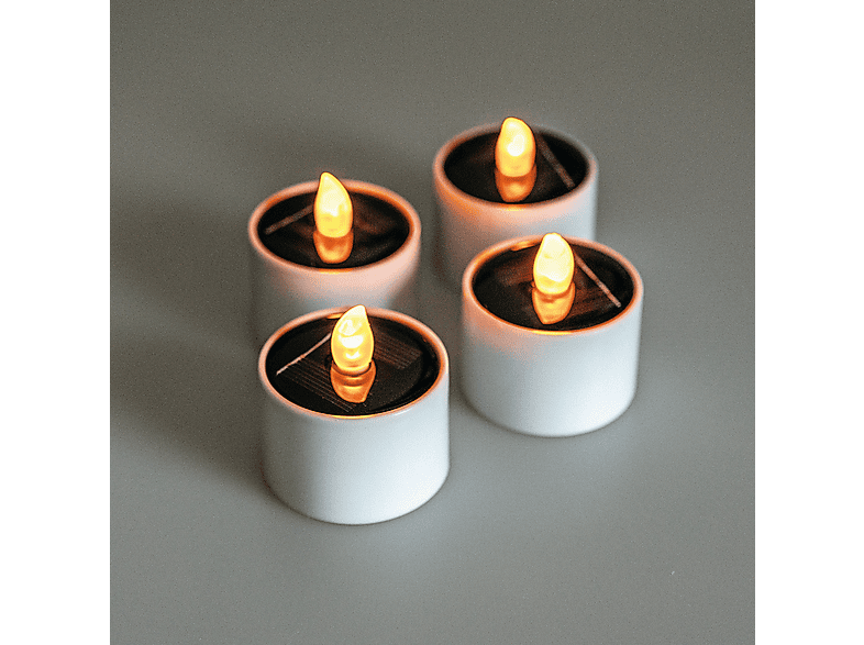 REALPOWER 4er Set STL-4 LED Solar Teelichter