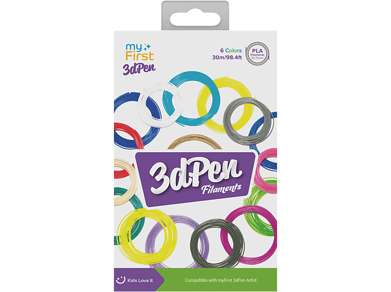 MYFIRST 3dPen Filamente Nachfüllpack, Kalte Farben