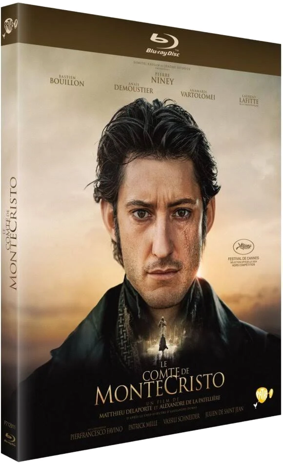 Movie cover with a man's face, title, and credits on a DVD case.