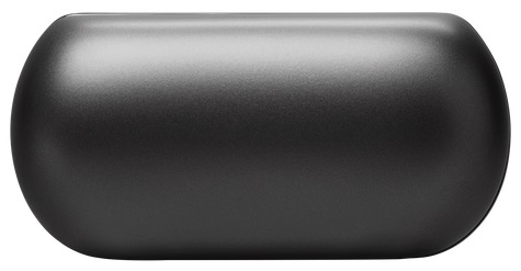 Laptop na stole. Wyświetla kolorowe, abstrakcyjne tło, jest otwarty.