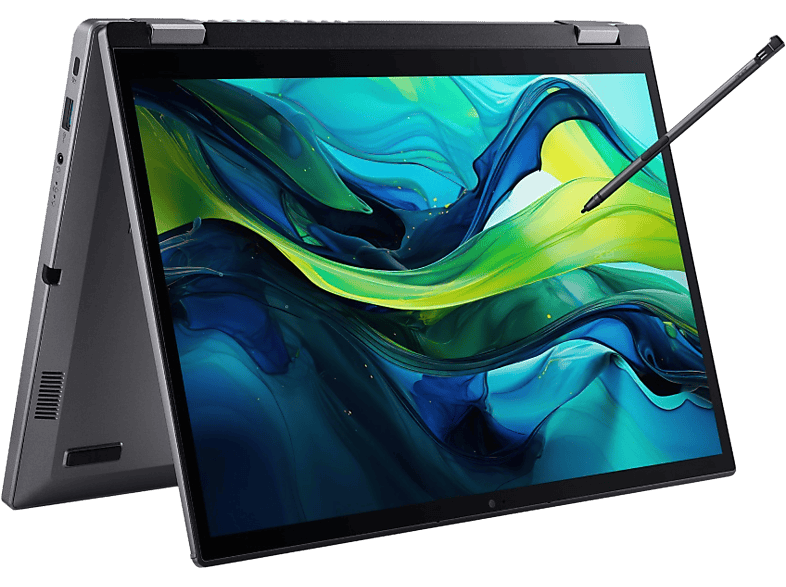 ACER Aspire Spin 14 ASP14-52MTN-522F, Convertible 2 in 1 Laptop, mit Display Touchscreen, Intel® Core™ Ultra 5 Prozessor 115U, 16 GB RAM, 512 SSD, Onboard Graphics, Steel Gray, Windows 11 Home