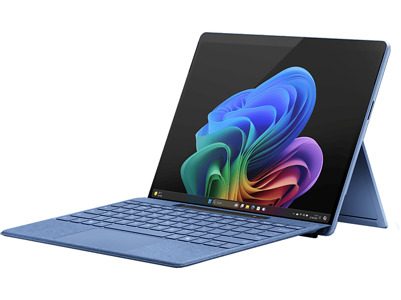 MICROSOFT Surface Pro, Copilot+ PC, 13 touchscreen, Snapdragon X Plus, 16 GB RAM, 512 SSD, Adreno™ Onboard Graphics, Windows 11 Home, 11. Edition, Saphirblau
