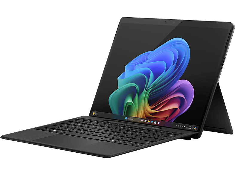 MICROSOFT Surface Pro, Copilot+ PC, 13 touchscreen, Snapdragon X Elite, 16 GB RAM, 512 SSD, Adreno™ Onboard Graphics, Windows 11 Home, 11. Edition, Schwarz