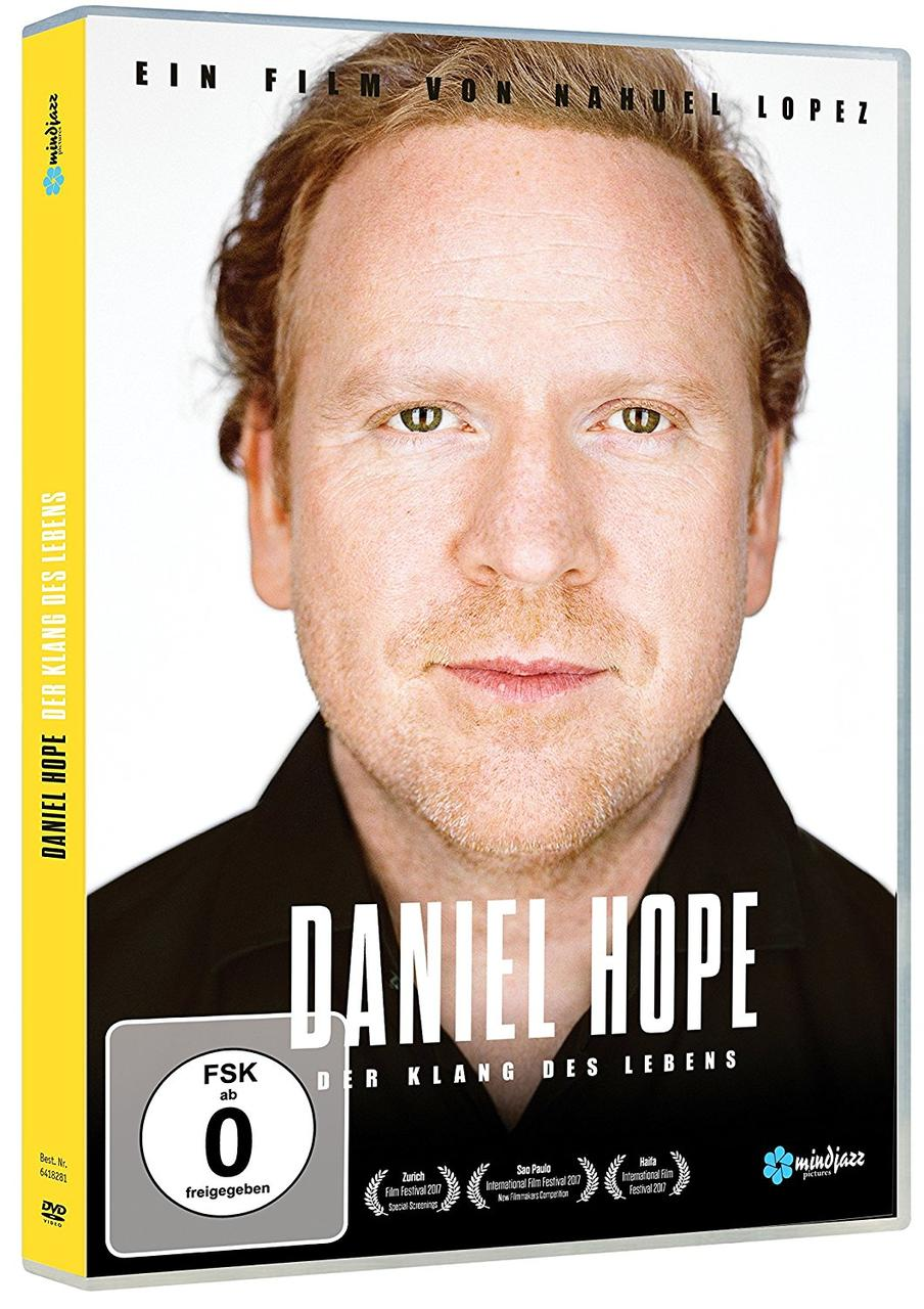 Eine DVD-Hülle des Films 'Daniel Hope - Der Klang des Lebens' mit dem Filmtitel.