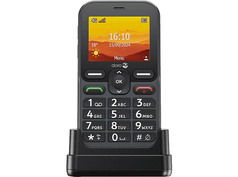 DORO Leva L10 Mobiltelefon, Graphit