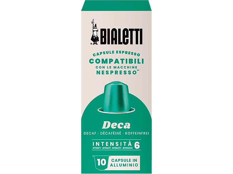 BIALETTI Nespresso Uyumlu Decaffeinato Kapsül 10 Adet