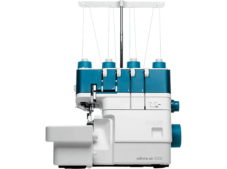 Pfaff admire™ air 5000 Overlock, 15-Stiche Nähmaschine (90 Watt, Blau)