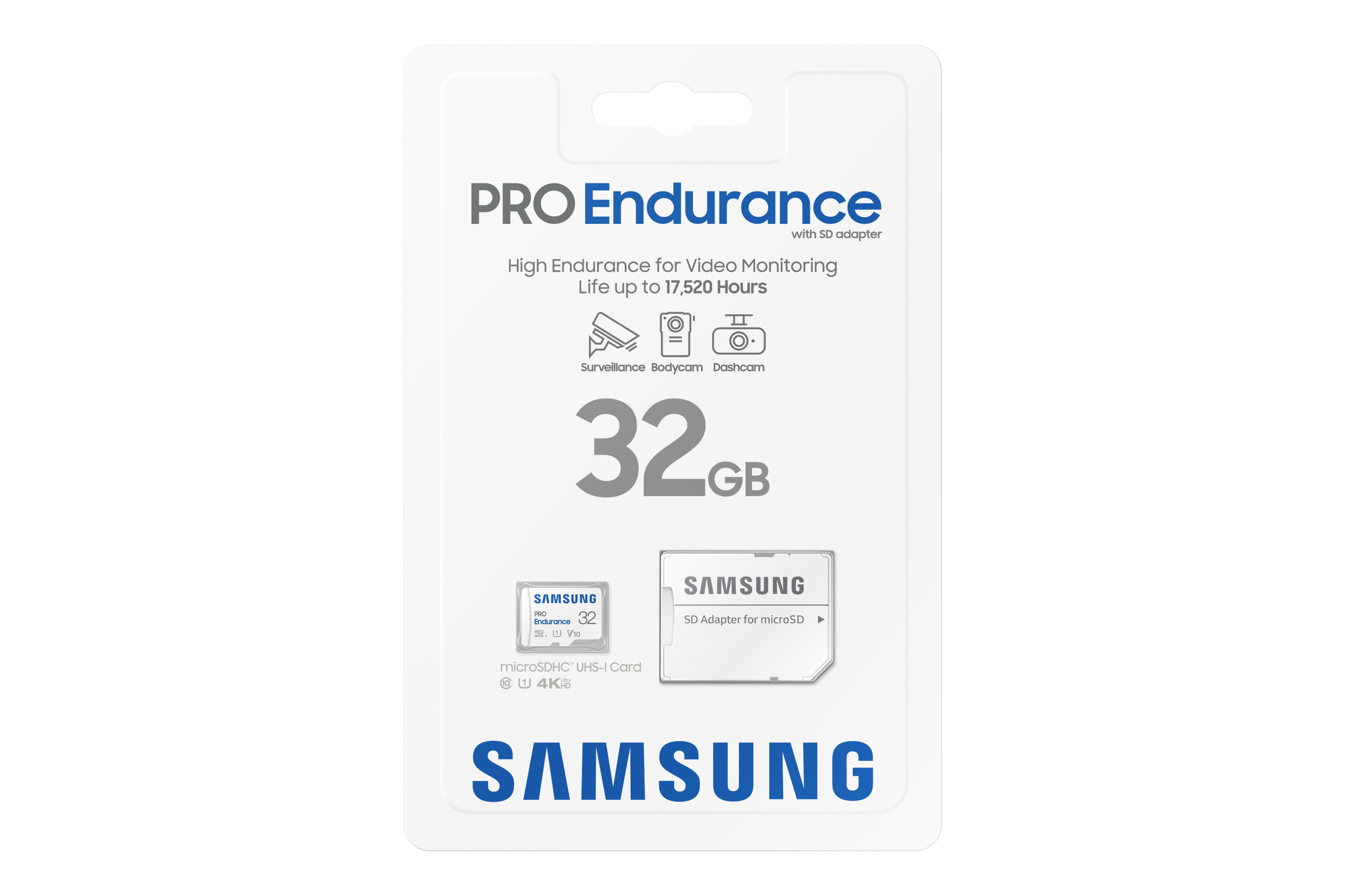 SAMSUNG PRO Endurance (2022), Micro-SDHC Speicherkarte, 32 GB, 100 MB/s