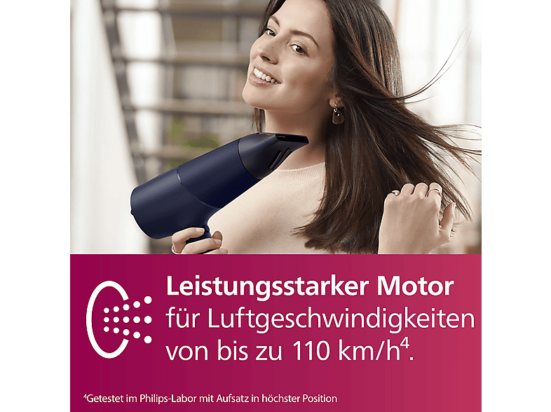 Thumbnail - PHILIPS BHD510/20 5000 Series Haartrockner Blau/Metallic (2300 Watt)