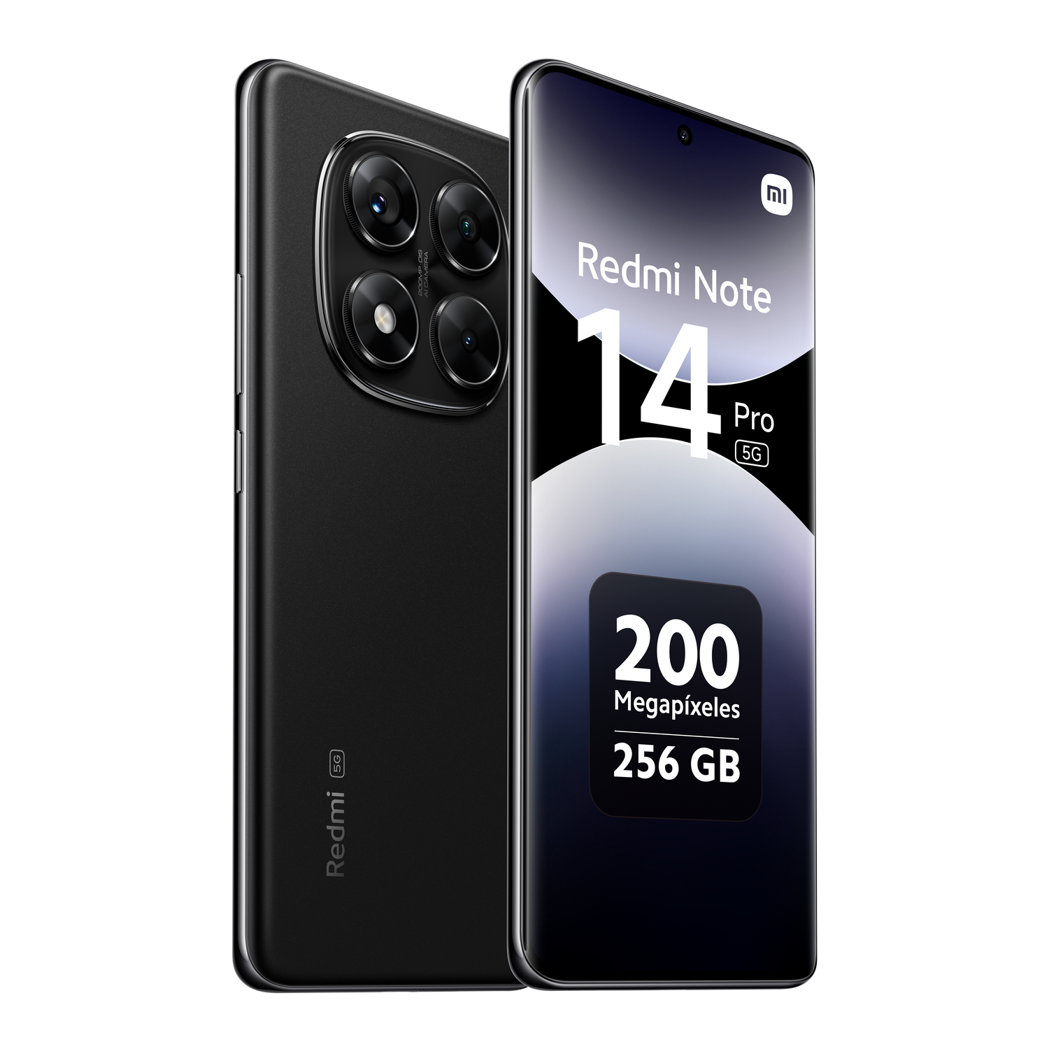 Móvil Xiaomi Redmi Note 14 Pro 5G, Negro medianoche, 256 GB,