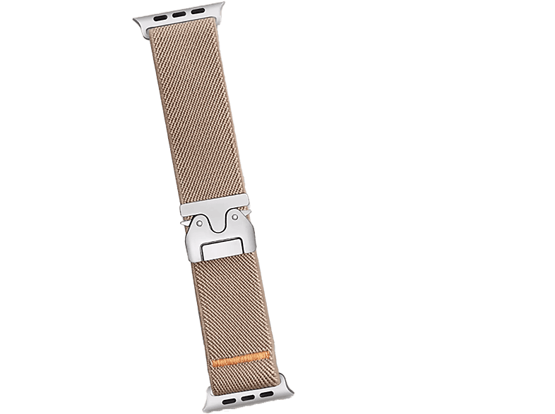Piili Apple Watch 42-44-45-46-49 mm Steel Mesh Akıllı Saat Kayışı Kahve Rengi