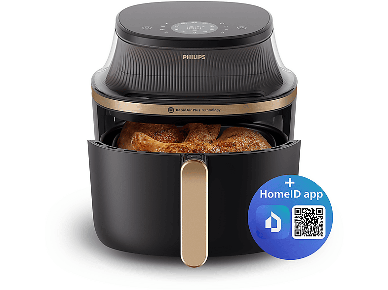 Philips NA332/00 Airfryer 3000 Series, Heißluftfritteuse 6,2 l, 1700 Watt, Schwarz — Foto 2 von 5