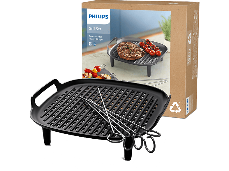 Philips HD9946/00 Airfryer Zubehör Grillkit mit Spießen