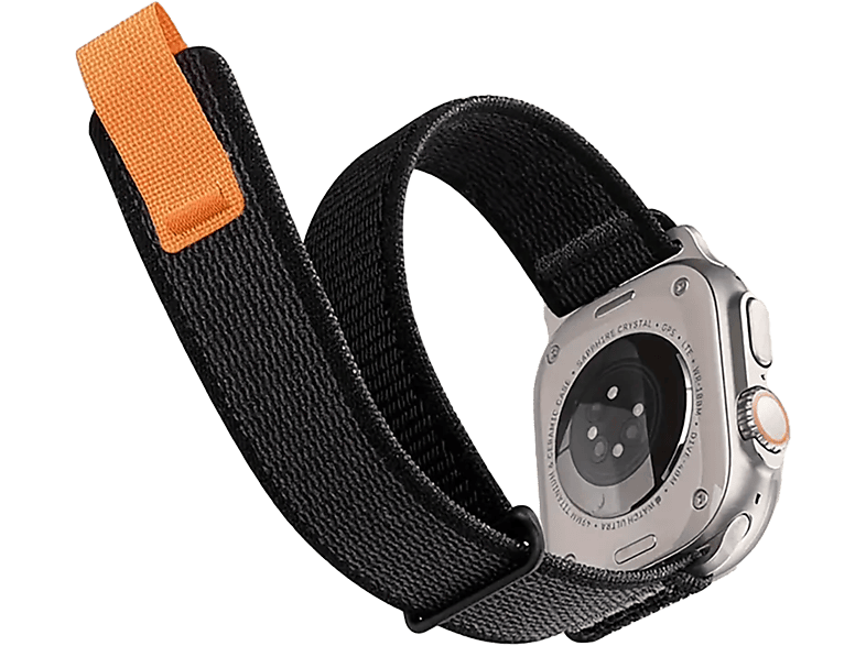Piili Apple Watch 42-44-45-46-49 mm Urban Active Akıllı Saat Kayışı Siyah
