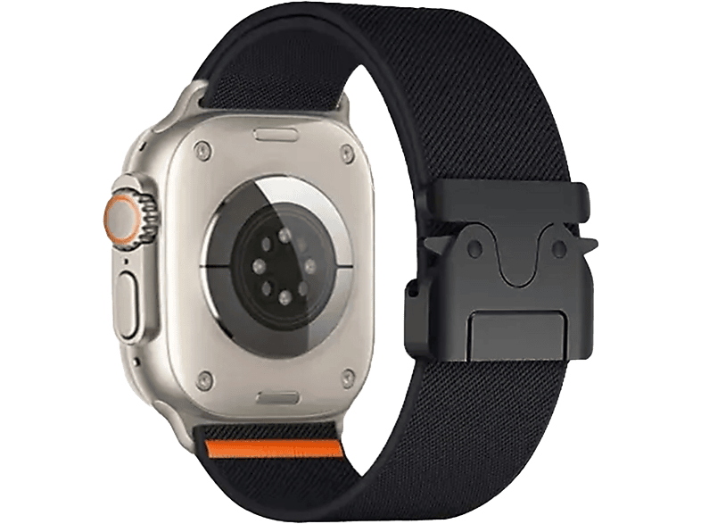 Piili Apple Watch 42-44-45-46-49 mm Steel Mesh Akıllı Saat Kayışı Siyah