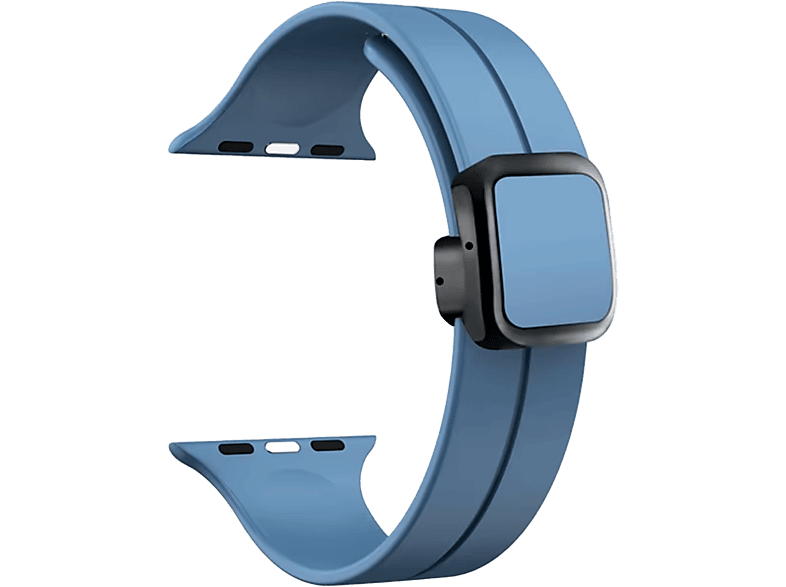 Piili Apple Watch 38-40-41-42 mm Silicone Band Akıllı Saat Kayışı Mavi