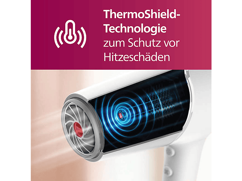 PHILIPS BHD500/20 5000 Series Haartrockner Weiß (2100 Watt)