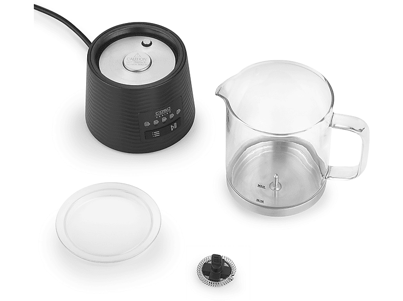 Caso 1661 CappuLatte Glas-Milchaufschäumer (Schwarz, 600 Watt, 400 ml) — Foto 2 von 5