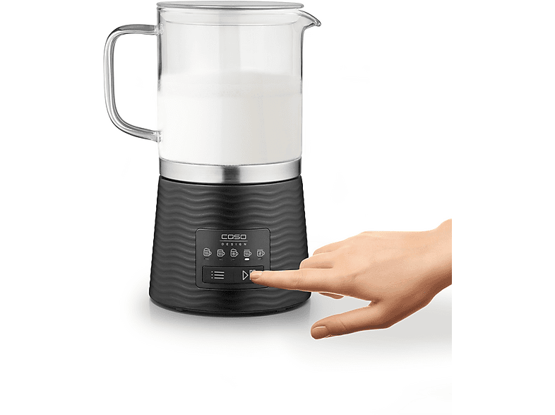 Caso 1661 CappuLatte Glas-Milchaufschäumer (Schwarz, 600 Watt, 400 ml) — Foto 4 von 5