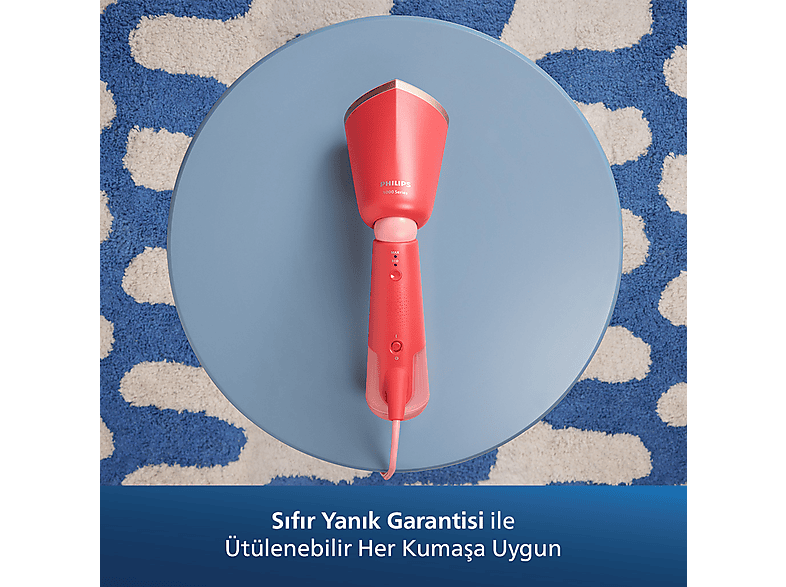 PHILIPS 5000 Serisi STH5020/40 Buharlı Dikey Düzleştirici Kırmızı