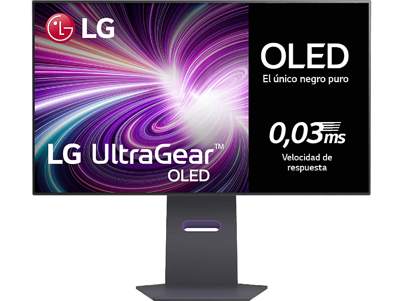 LG UltraGear™ 32GS95UV-B, 32 UHD 4K/2K Dual Mode, 240 Hz, 0.03 ms, OLED, 2x HDMI, Altura ajustable, Altavoces incorporados