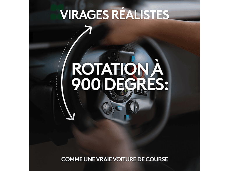 Volant gaming Logitech G29 Driving Force pour PS5 PS4 PC et Mac Noir pas cher